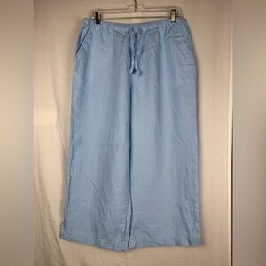 CO Light Blue Linen Trousers